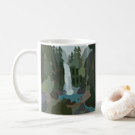 Wasserfall-Tropenwald-Outdoor-Abenteuer Kaffeetasse