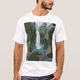 Wasserfall-Tropenwald-Outdoor-Abenteuer T-Shirt