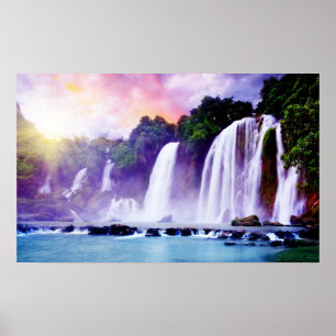 Wasserfall Tropicana Poster