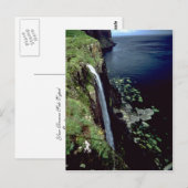 Wasserfall über die Felsen der Insel Skye, Sco Postkarte (Vorne/Hinten)