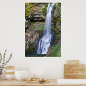 Wasserfall- und Felsenplakatpapier (Matte) Poster (Küche)
