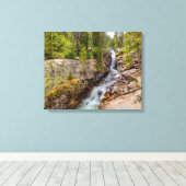 Wasserfall und Fluss Cascade Leinwanddruck (Insitu (Holzboden))