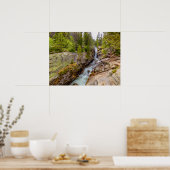 Wasserfall und Fluss Cascade Poster (Küche)