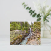 Wasserfall und Fluss Cascade Postkarte (Stehend Vorderseite)