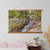 Wasserfall und Fluss Cascade Wandteppich Mit Holzrahmen (Schlafzimmer)