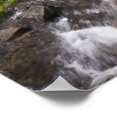 Wasserfall und Fluss Poster (Ecke)