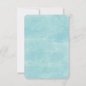Wasserfall und Gebirge Aquarellbilder Dankeskarte (Rückseite)