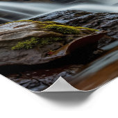 Wasserfall und Herbst Poster (Ecke)