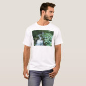 Wasserfall und Hostas T-Shirt (Vorne ganz)