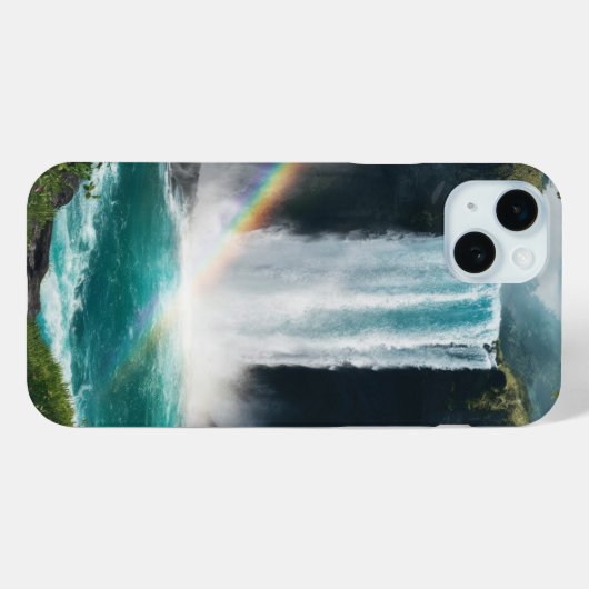 Wasserfall und Regenbogen Case-Mate iPhone Hülle (Rückseite (Horizontal))