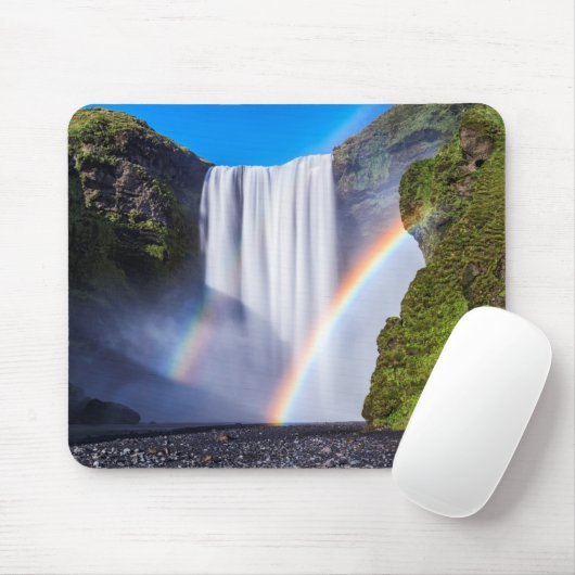 Wasserfall und Regenbogen Mousepad (Mit Mouse)