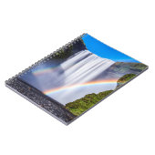 Wasserfall und Regenbogen Notizblock (Linke Seite)