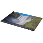 Wasserfall und Regenbogen Schneidebrett (Ecke)