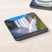 Wasserfall und Regenbogen Untersetzer (Linke Seite)