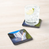 Wasserfall und Regenbogen Untersetzer (Rechte Seite)