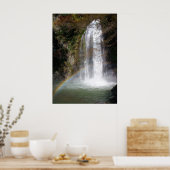 Wasserfall- und Regenbogenposter Poster (Küche)