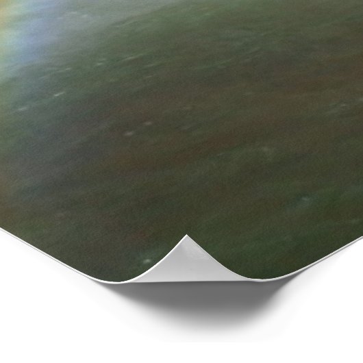 Wasserfall- und Regenbogenposter Poster (Ecke)