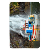 Wasserfall und Schiff Magnet (Vertikal)