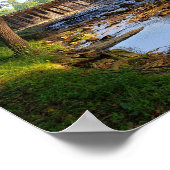 Wasserfall und Wasserstrahl in Central North Carol Poster (Ecke)