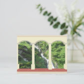 Wasserfall unter Arch Postkarte (Stehend Vorderseite)