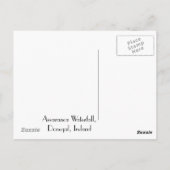 Wasserfall unter Arch Postkarte (Rückseite)