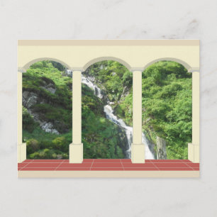 Wasserfall unter Arch Postkarte