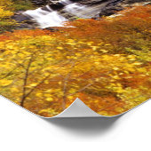 Wasserfall unterhalb des Berges Cannon im Glacier  Poster (Ecke)