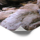 Wasserfall unterhalb des Schlosses Neuschwanstein, Poster (Ecke)