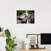 Wasserfall unterhalb des Schlosses Neuschwanstein, Poster (Heimbüro)