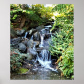 Wasserfall Van Dusen Botanischer Garten Vancouver Poster (Vorne)