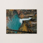 Wasserfall versteckt im Wald Puzzle (Horizontal)