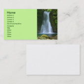 Wasserfall Visitenkarte (Vorne/Hinten)