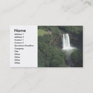 Wasserfall-Visitenkarte Visitenkarte