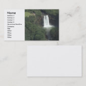 Wasserfall-Visitenkarte Visitenkarte (Vorne/Hinten)