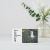 Wasserfall-Visitenkarte Visitenkarte (Stehend Vorderseite)