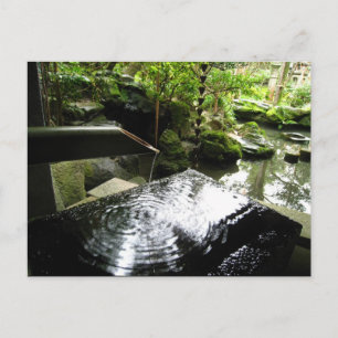 Wasserfall von Bamboo in Japan Postkarte