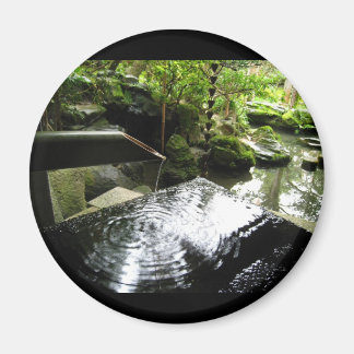 Wasserfall von Bambus in Japan Magnet