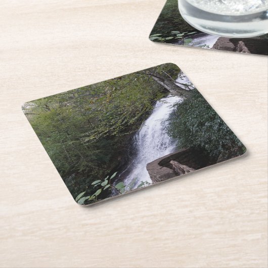 Wasserfall von Cascade, Blaue Ridge Rechteckiger Pappuntersetzer (angewinkelt)