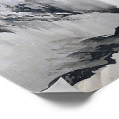 Wasserfall von Chikudo japanische Tintenzeichnung Poster (Ecke)