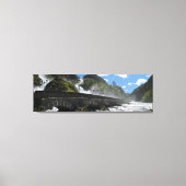 Wasserfall von Latefossen in der norwegischen Lein Leinwanddruck (Vorderseite)
