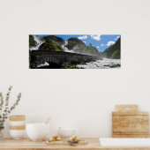 Wasserfall von Latefossen in norwegischem Poster (Küche)