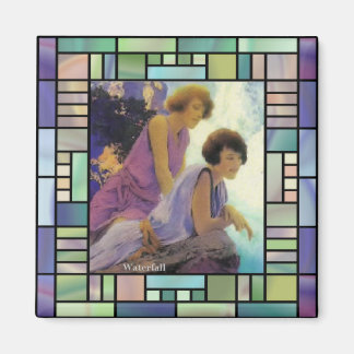 "Wasserfall" von Maxfield Parrish Magnet