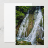 Wasserfall von Mele-Maat im Dschungel Dankeskarte (Vorne/Hinten)