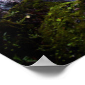 Wasserfall von oben poster (Ecke)