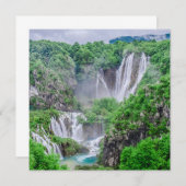 Wasserfall von Plitvicer Seen (Vorne/Hinten)