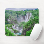 Wasserfall von Plitvicer Seen Mousepad (Mit Mouse)