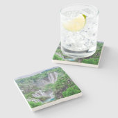 Wasserfall von Plitvicer Seen Steinuntersetzer (Seitenansicht)