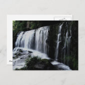 Wasserfall von Sgæisaf Clun-gwyn Postkarte (Vorne/Hinten)
