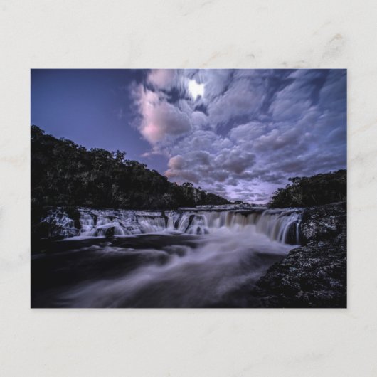 Wasserfall von Venâncios Postkarte (Vorderseite)