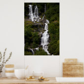 Wasserfall von Volefossen Poster (Küche)
